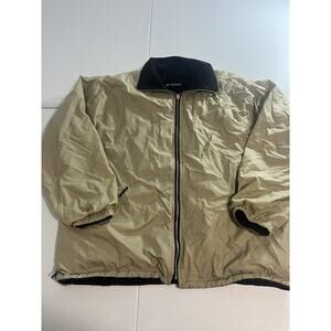 Vintage Koman Men's XXL Jacket Windbreaker Full Zip Pockets Lined Black